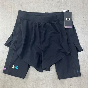Sold - NWT UnderArmour SmartForm Rush 2/1 Shorts Men’s Black M